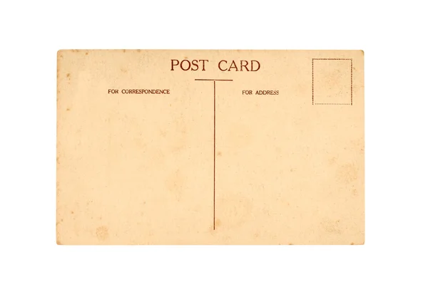 Oude postkaart geïsoleerd op wit — Stockfoto