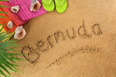Bermuda plaj arka plan