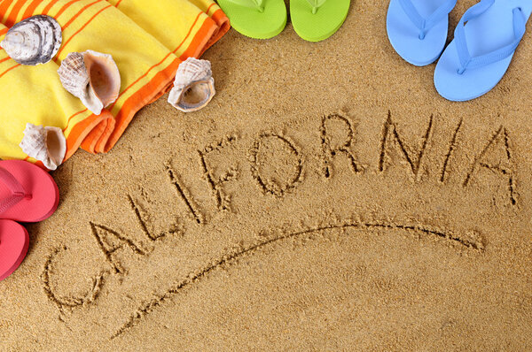 California beach background