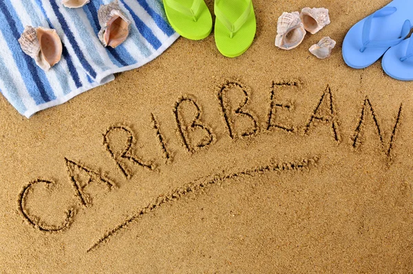 Karibik Strand Hintergrund — Stockfoto