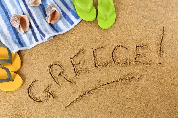 Grekland beach bakgrund — Stockfoto