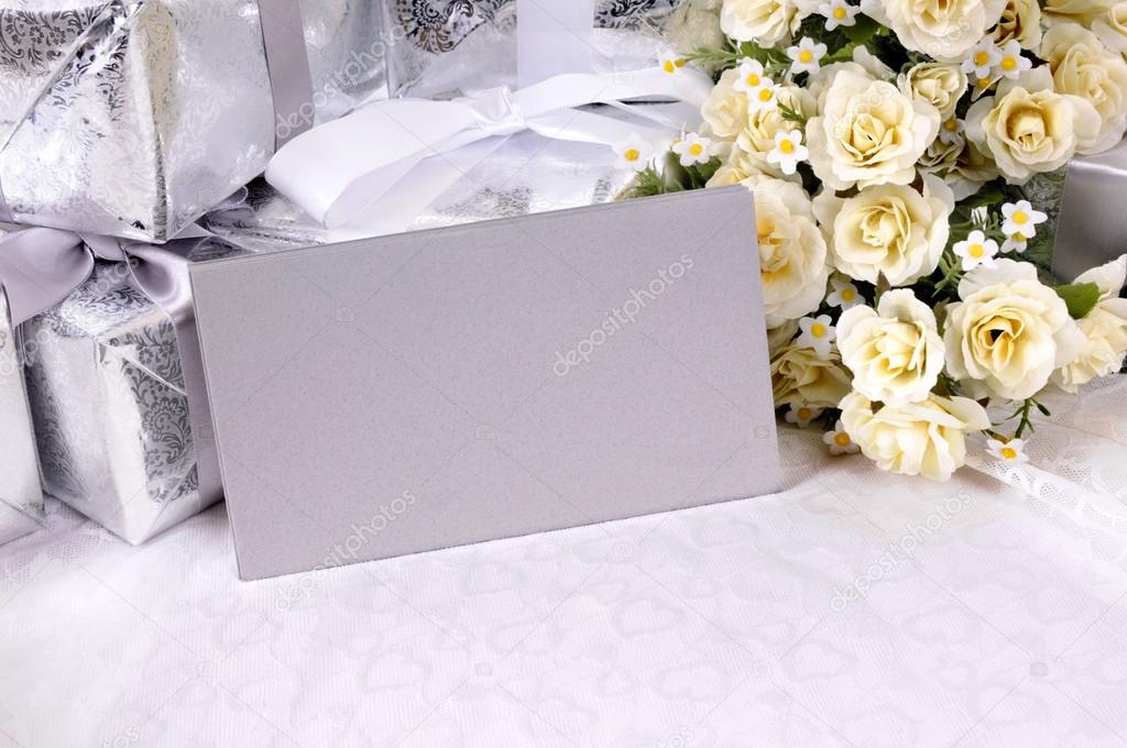 Wedding gifts with invitation envelopes