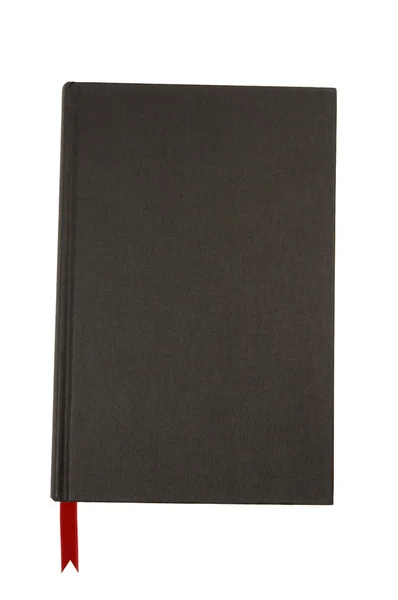 Livro hardback preto liso — Fotografia de Stock