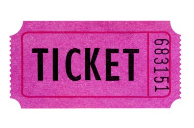 Purple or pink ticket clipart