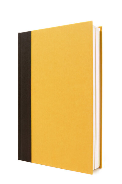 Black and yellow hardback book