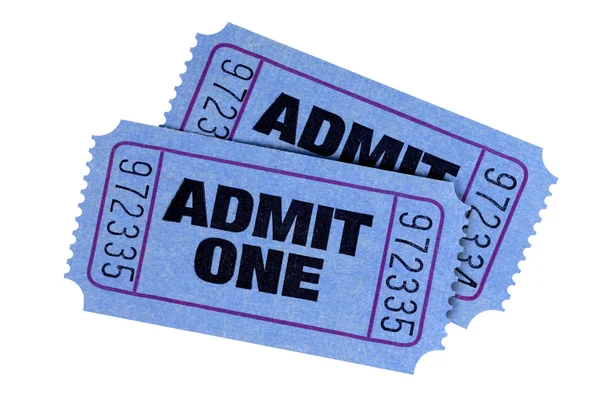 Blue tickets — Stock Photo, Image