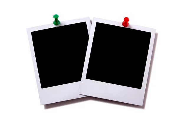 Two instant camera prints — Stock Photo, Image