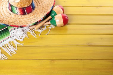 Meksika arka plan ile boşaltmak