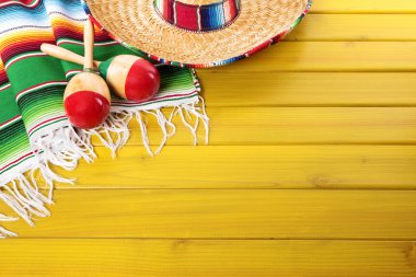 Mexican background with copyspace clipart