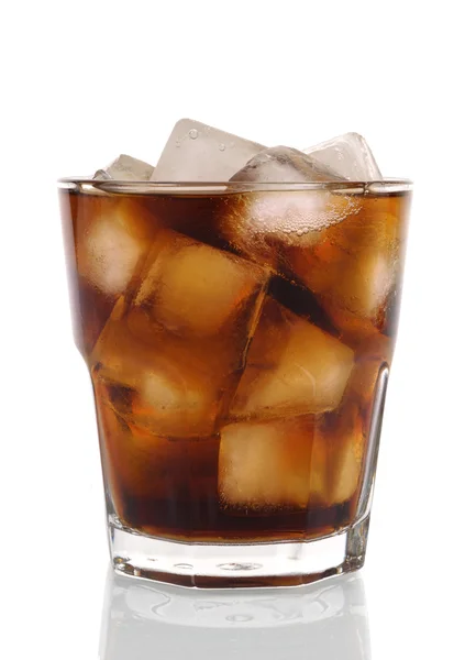 Glass of cold fizzy cola Royalty Free Stock Images