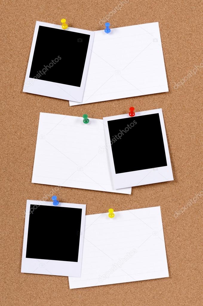 Blank photo prints with index cards (XL)