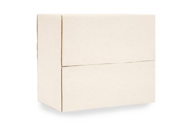 Tarafında dikdörtgen karton kutu