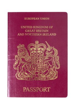 UK European Passport front cover clipart