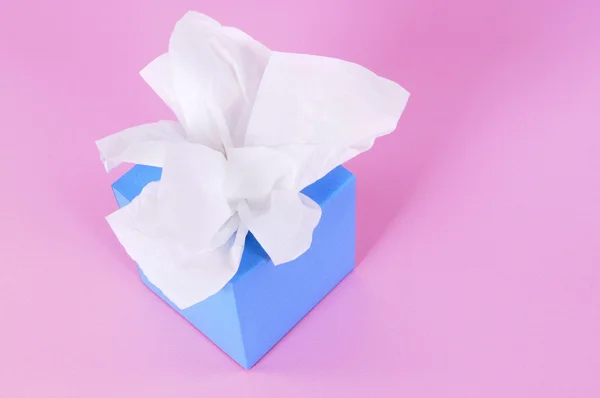 Blue tissue box — Stock Photo, Image