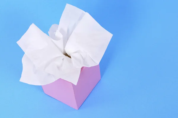 Pudełko różowy tkanki — Zdjęcie stockowe