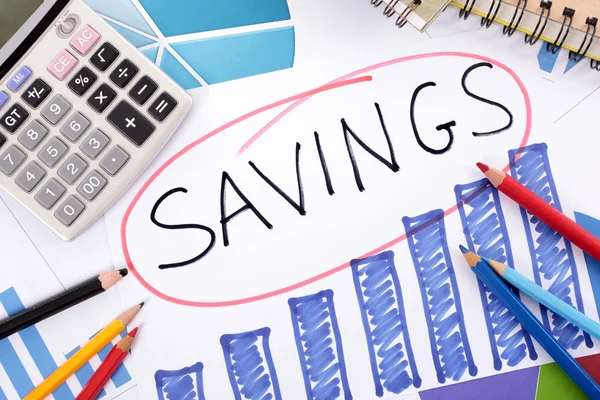 Megtakarítási terv — Stock Fotó