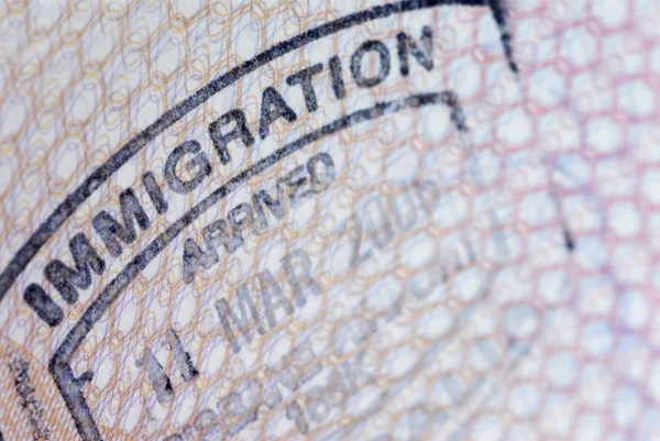 Passeport immigration — Photo