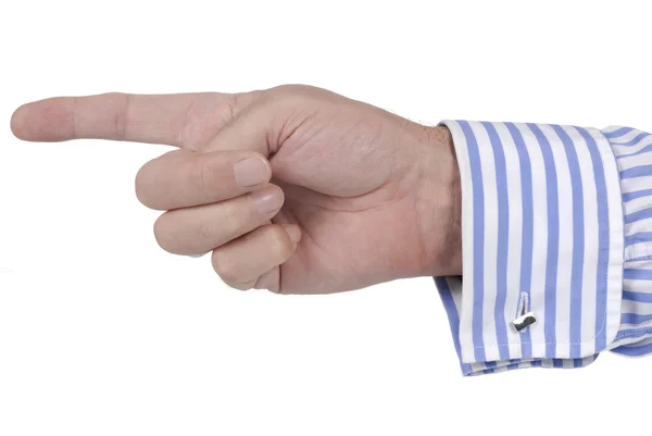 Executive pointing a finger — Stock Photo, Image