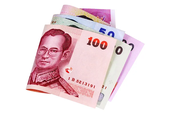 Billetes de divisas Baht tailandés —  Fotos de Stock