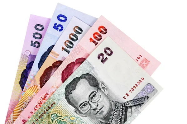 Thai Baht currency bills — Stock Photo, Image