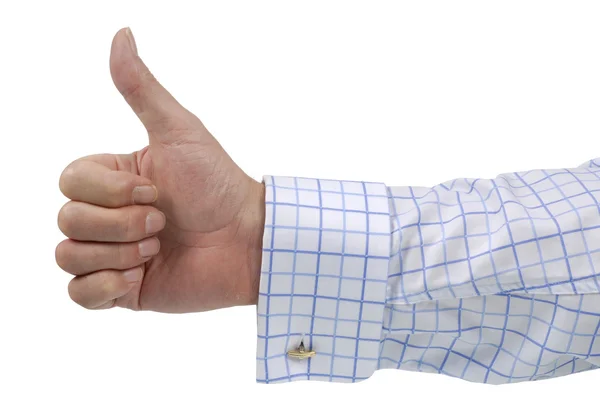 Thumbs Up (checked shirt) — Stock Photo, Image