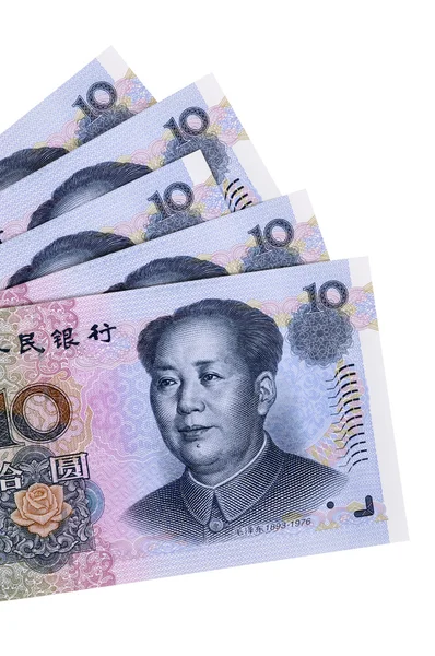 Kinesiske yuan valuta regninger (XL ) - Stock-foto