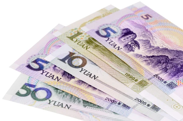 Chinese Yuan currency bills — Stock Photo, Image