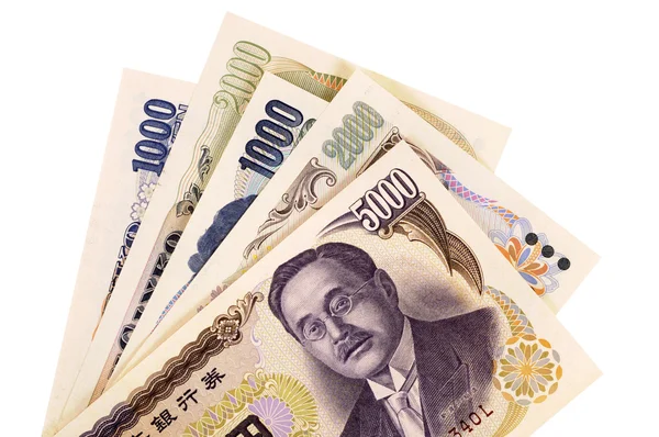 Contas de moeda iene japonês — Fotografia de Stock