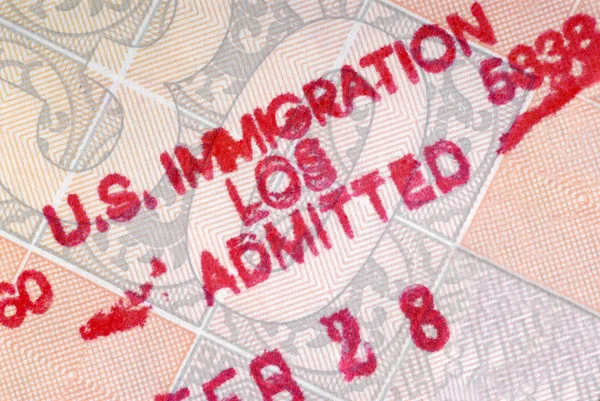 American customs stamp — Stock Photo, Image