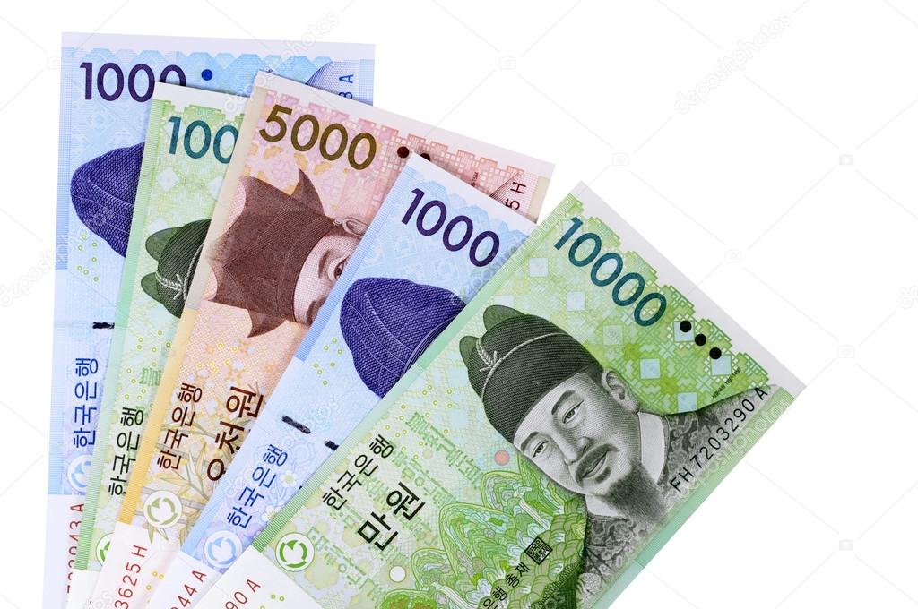 Korean Won Currency Bills Stock Photo David franklin 68424589 south-korean-1000-won-note-with-american-one-dollar-bill-stock-photo