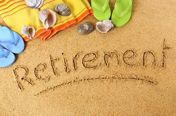 Retirement beach vacation — Stock Photo, Image