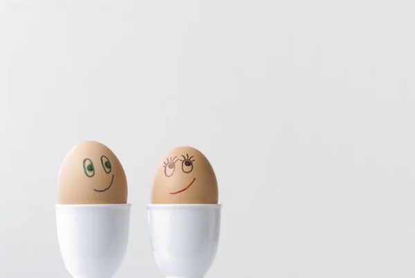 Eggs in love.....! — Stock Photo, Image