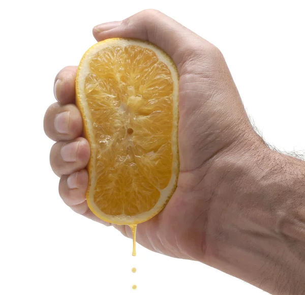 Orange juice squeeze Stock Photo