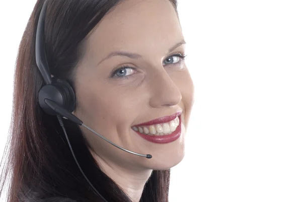 Servicio al cliente con una sonrisa — Foto de Stock