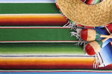 Sombrero Meksika hırka battaniye