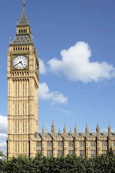 Big Ben widok od Parliament Square — Zdjęcie stockowe