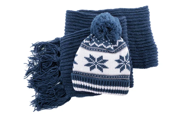 Vinter mössa och halsduk — Stockfoto