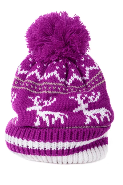 Cappello sci invernale rosa — Foto Stock