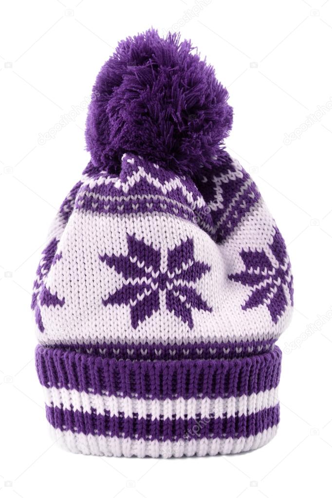 Purple ski hat