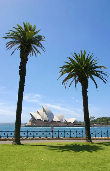 Sidney Opera Evi görünümü arasında harbour, dikey — Stok fotoğraf