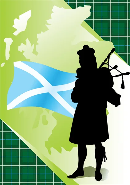 Bagpiper. — Vector de stock