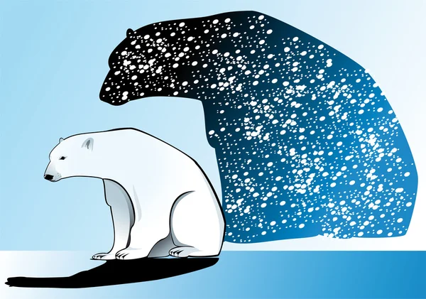 Oso polar — Vector de stock