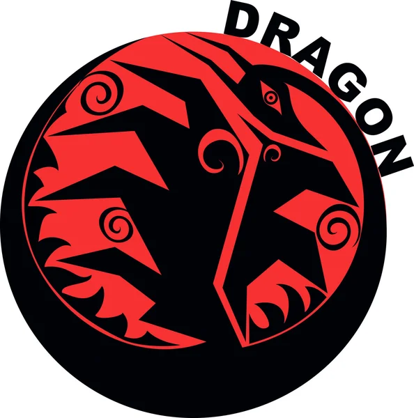 Dragon horoscop chinezesc — Vector de stoc