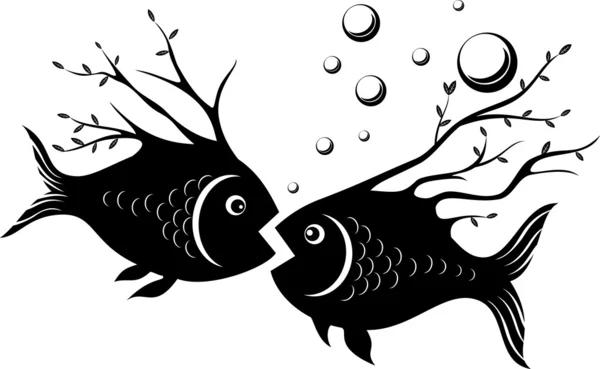 Strange fish — Stock Vector