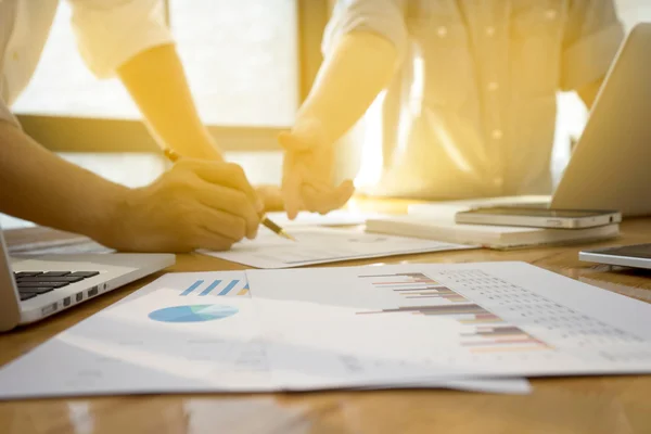 Young business man woman executive metting — Stock Photo, Image