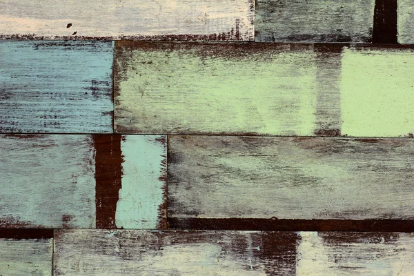 Detalj av abstrakt konst färg trä vägg vit/blå — Stockfoto