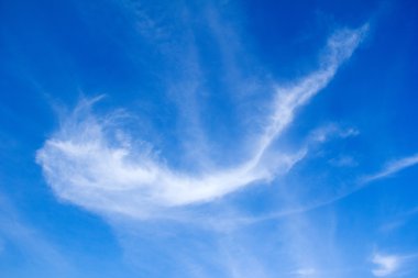 beyaz bulut ile parlak mavi gökyüzü