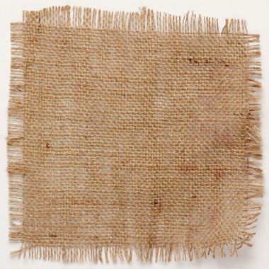 çuval bezi kendir yıpranmış kenarlar ile kare dokusuna