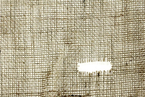 Textura de arpillera hessiana con bordes deshilachados — Foto de Stock