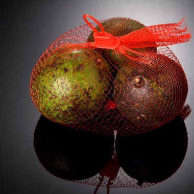 taze avokado meyve plastik çuval net